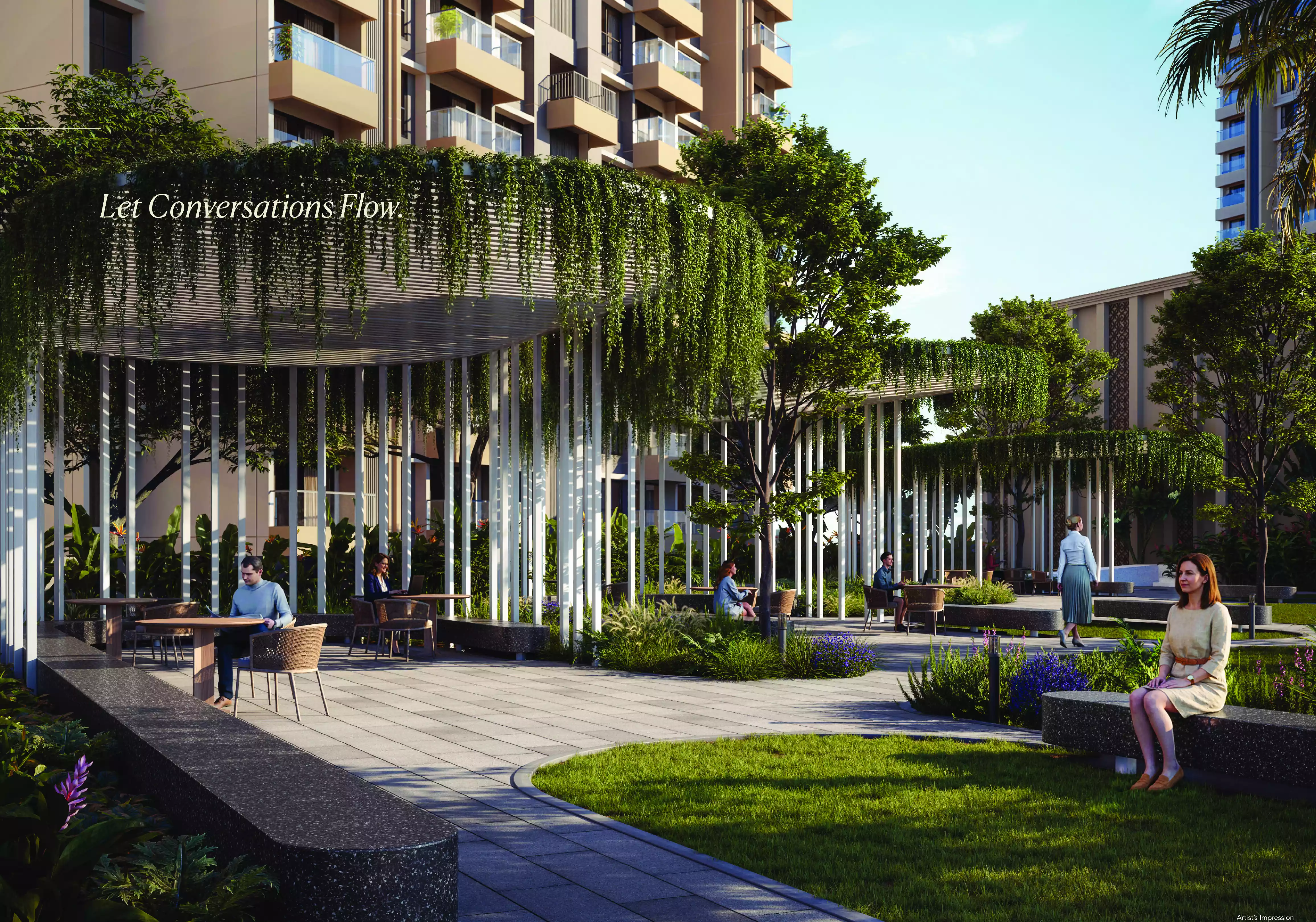 Landscaped Courtyard